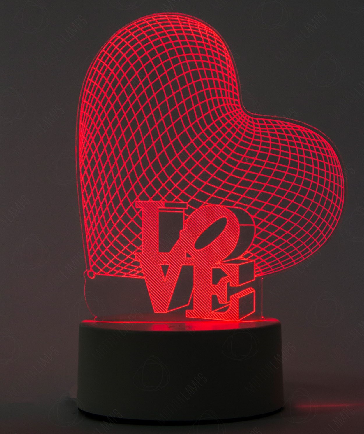 3D-светильник сердце