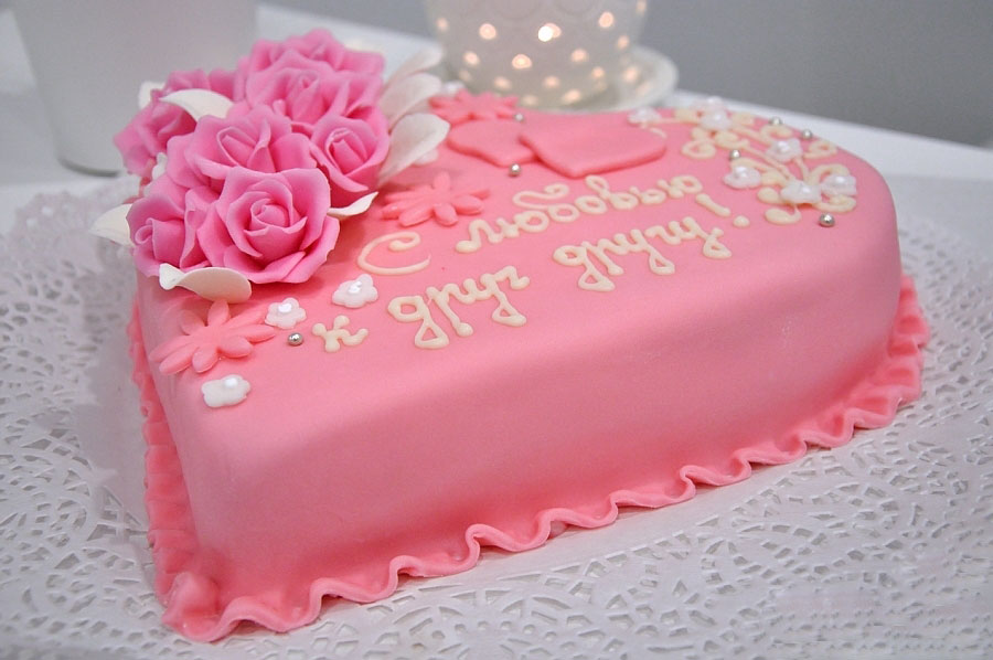 Торт на розовую свадьбу